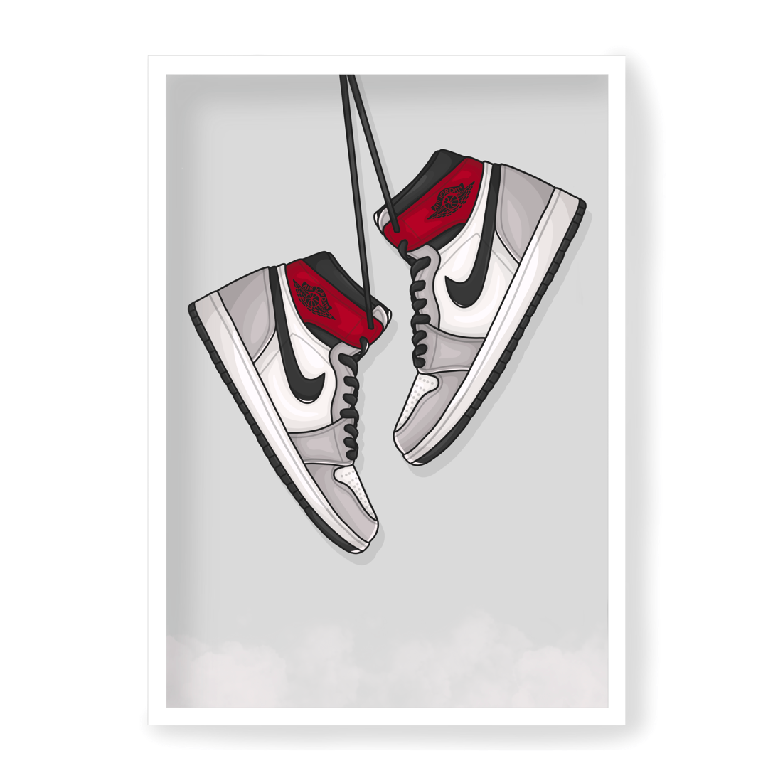 Poster Jordan 1 Retro High Light Smoke Grey