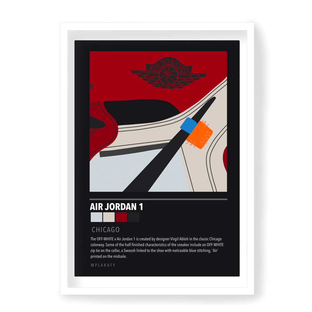 Poster Jordan 1 Off White Chicago