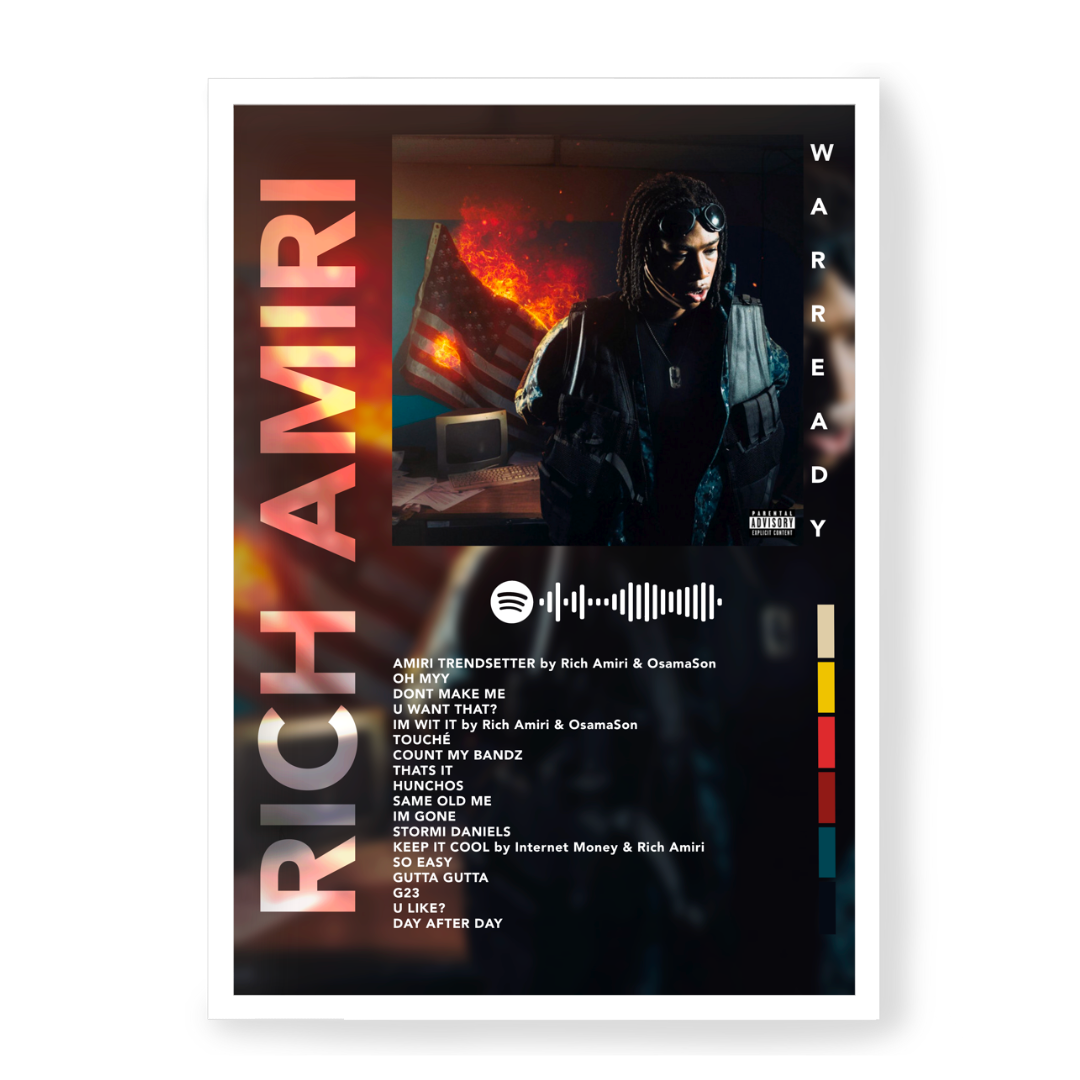 Poster Rich Amiri War Ready