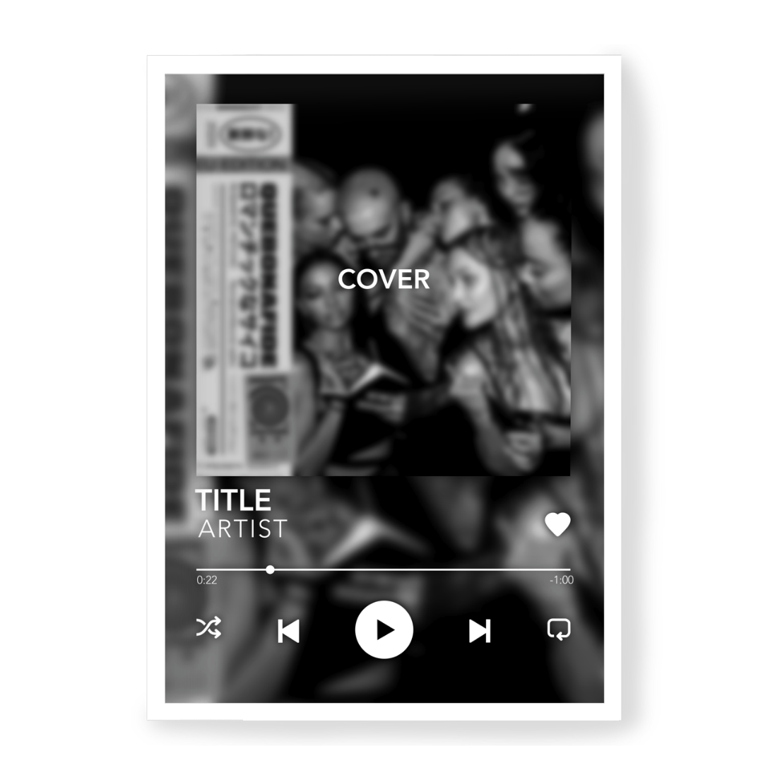 Poster Custom Song