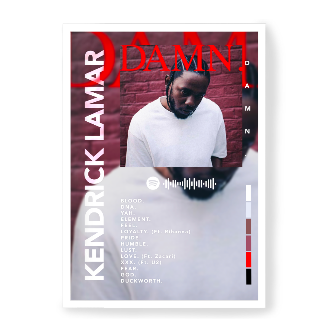 Poster Kendrick Lamar Damn.