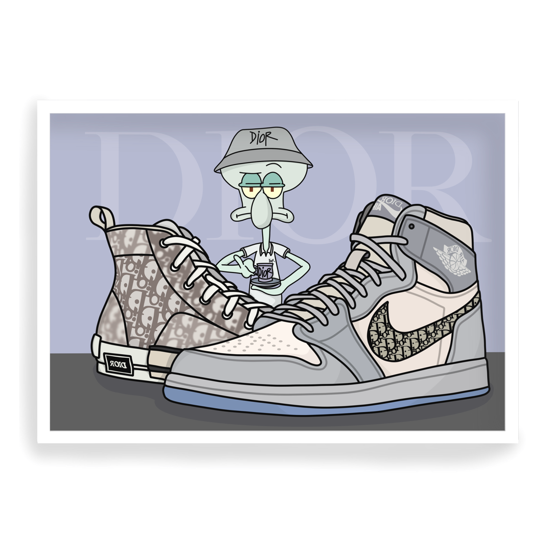 Poster Squidward DIOR