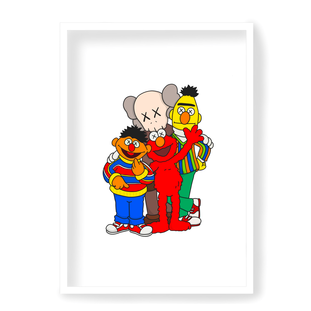 Poster Kaws x Sesame street