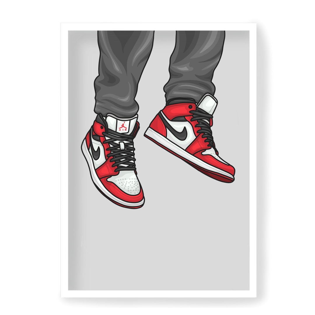 Poster Air Jordan 1 mid Chicago