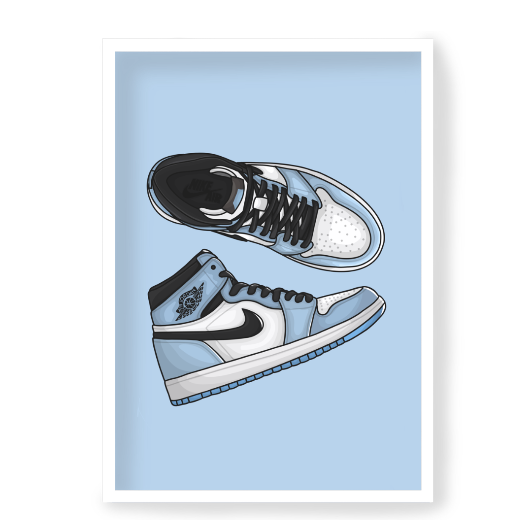 Poster Air Jordan 1 High University Blue