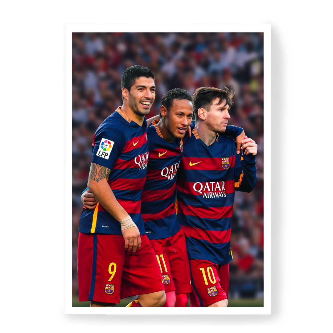 Poster Messi & Neymar & Suarez