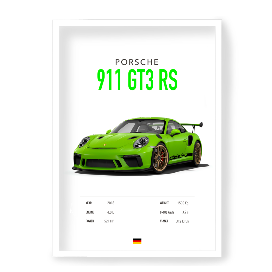Poster Porsche 911 GT3 RS