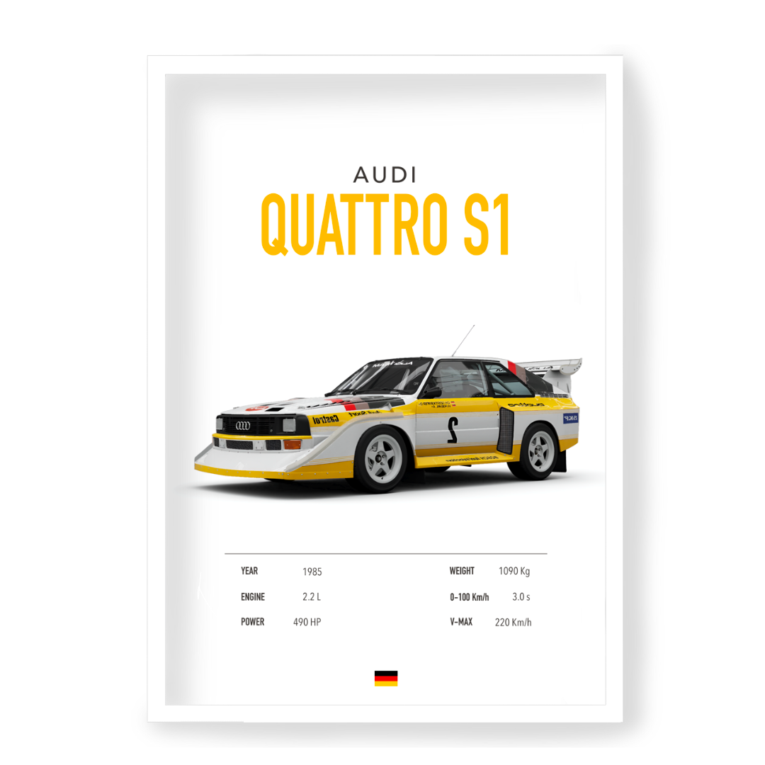 Poster Audi Quattro S1