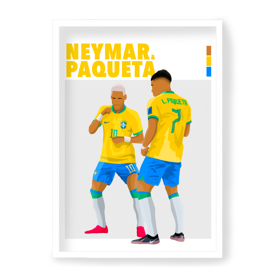 Poster Neymar & Paqueta