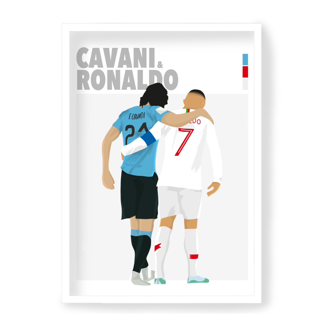 Poster Cavani & Ronaldo
