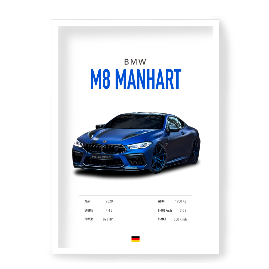 Poster BMW M8 Manhart