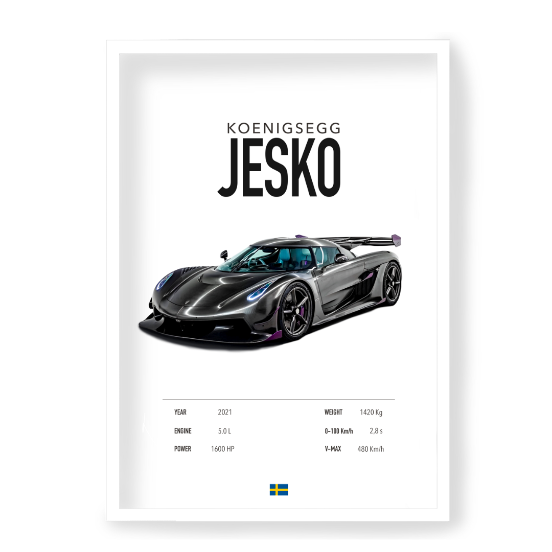 Poster Koenigsegg Jesko