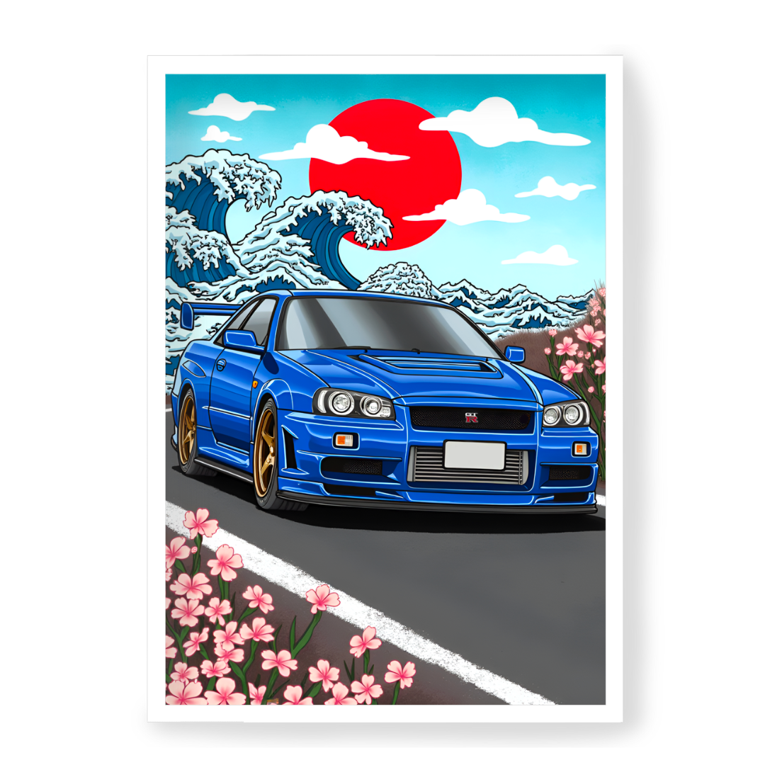 Poster Nissan Skyline GTR