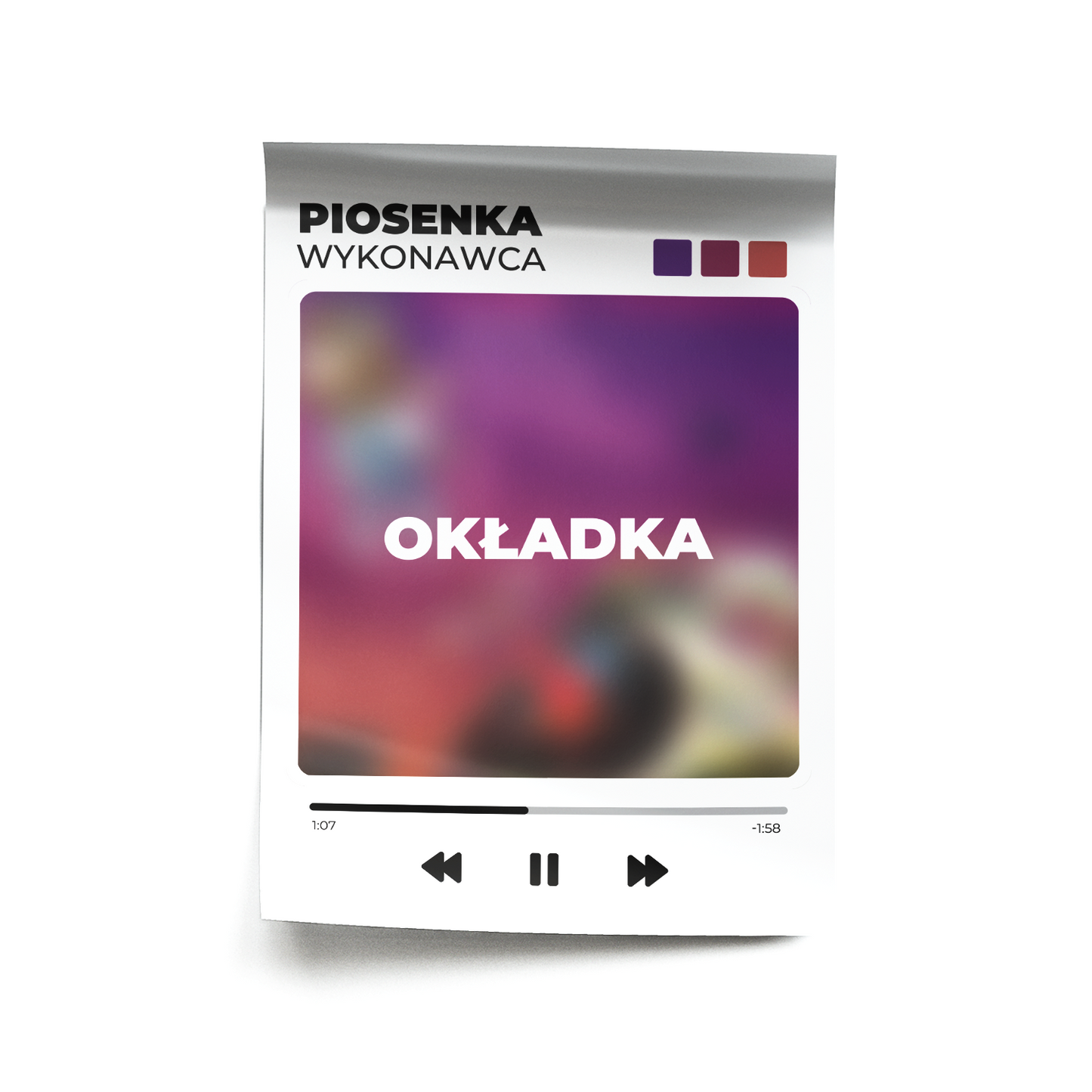 Plakat z własną piosenką 2.1