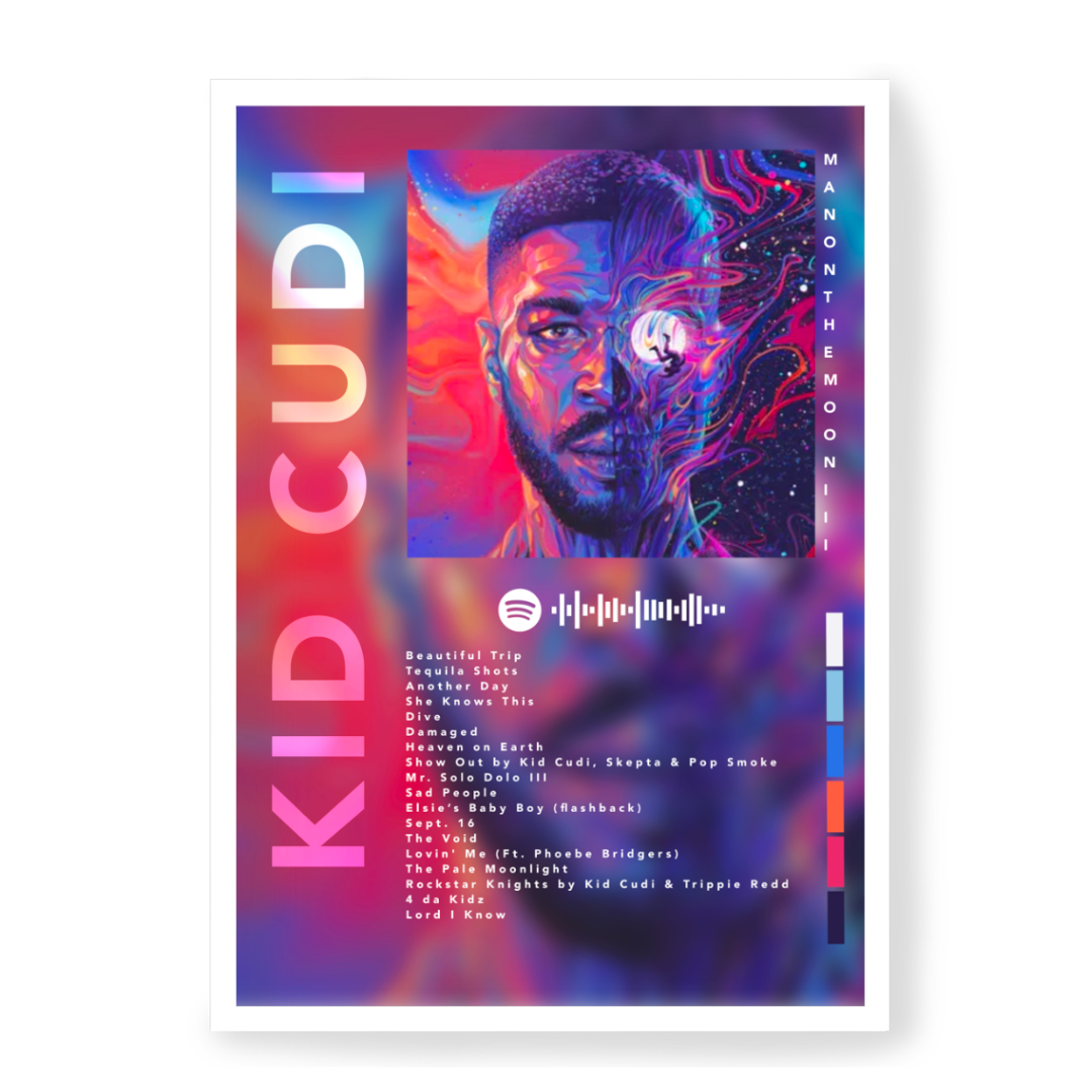 Poster Kid Cudi Man On The Moon III