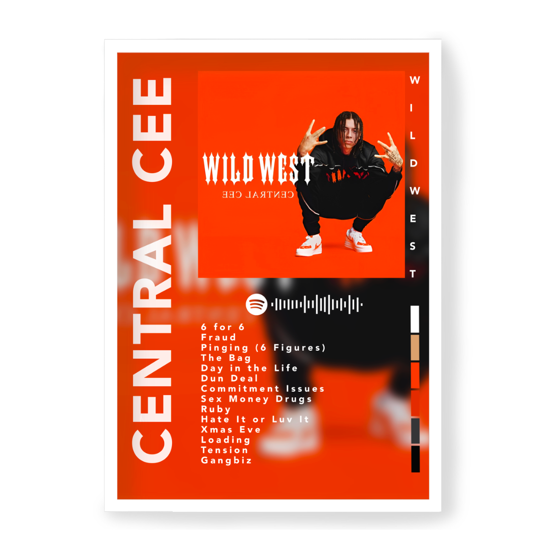 Poster Central Cee 23 Wild West