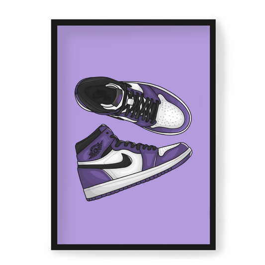 Poster Air Jordan 1 High Court Purple