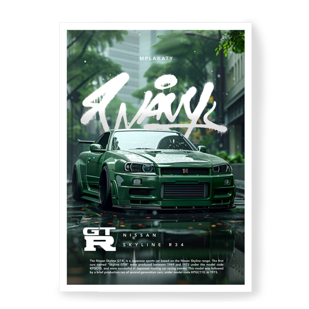 Poster Nissan Skyline R34