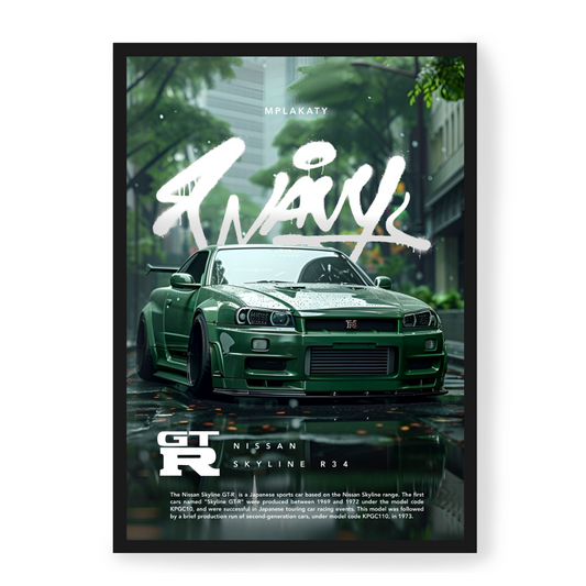 Poster Nissan Skyline R34