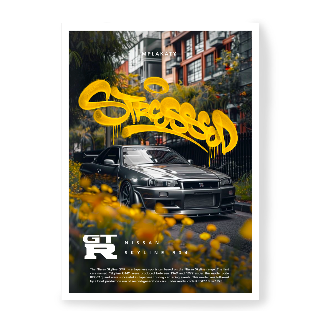 Poster Nissan Skyline R34
