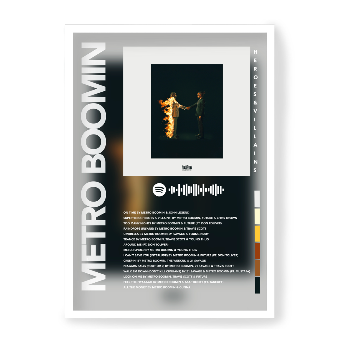 Poster Metro Boomin Heros & Villains