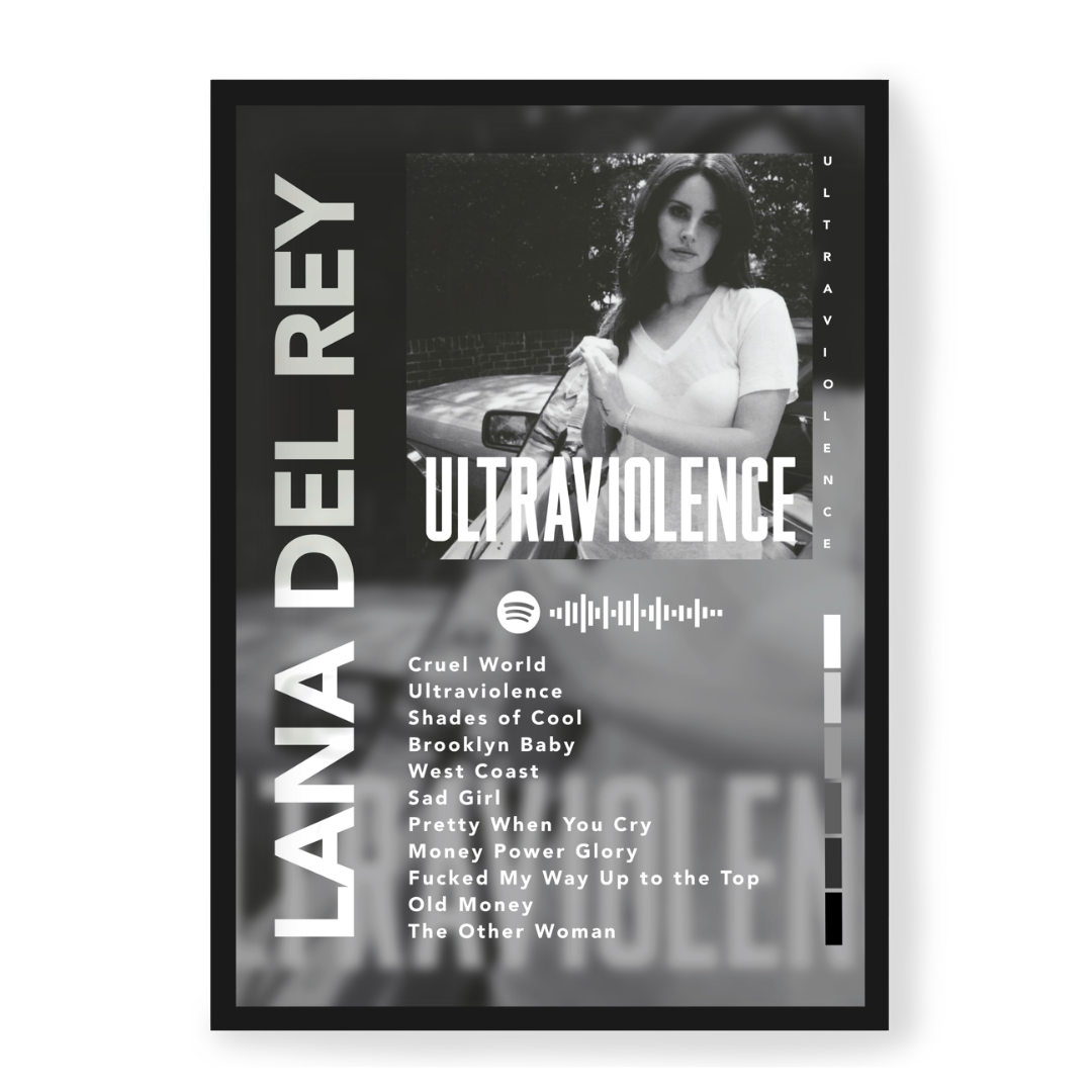 Poster Lana Del Rey Ultraviolence