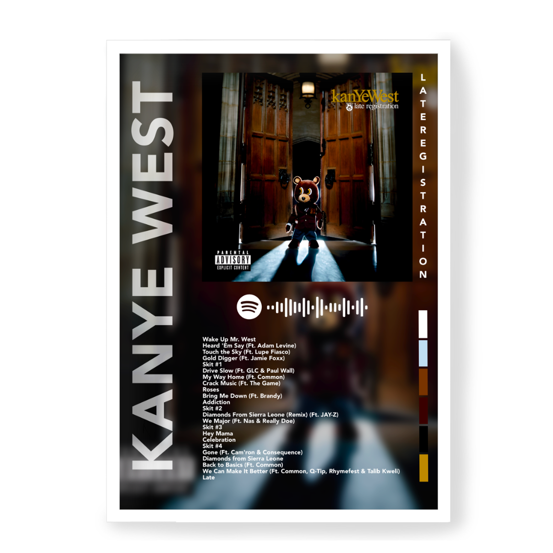 Poster Kanye West Late Registration