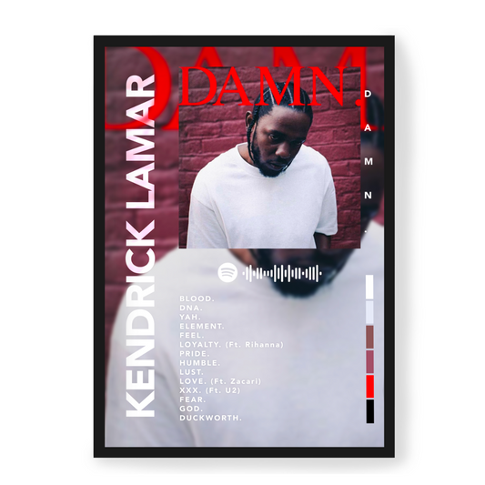 Poster Kendrick Lamar Damn.
