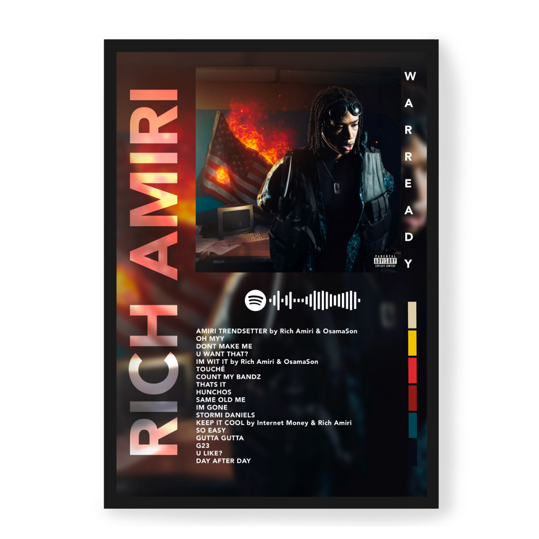 Poster Rich Amiri War Ready