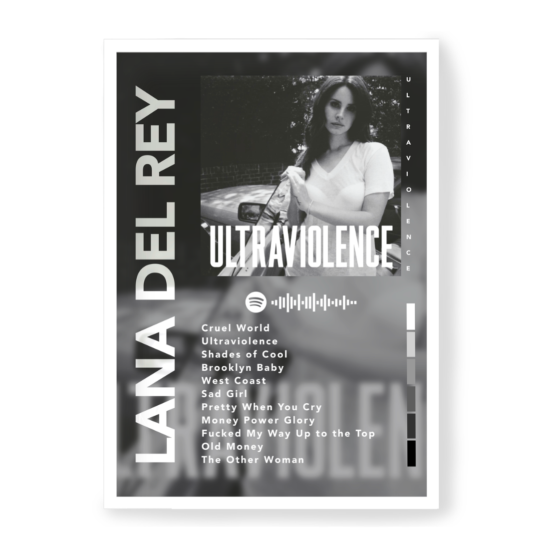 Poster Lana Del Rey Ultraviolence