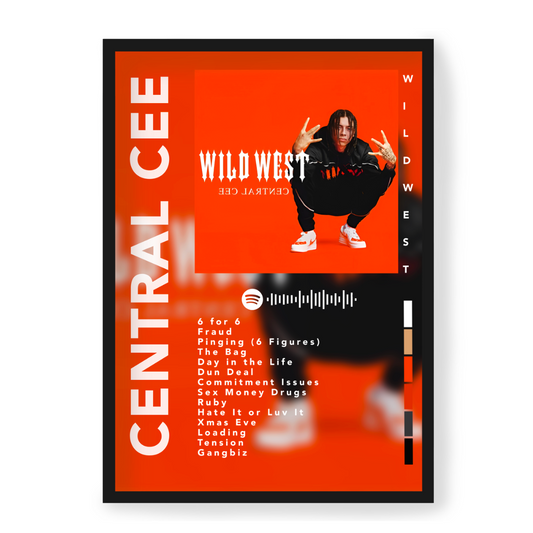 Poster Central Cee 23 Wild West