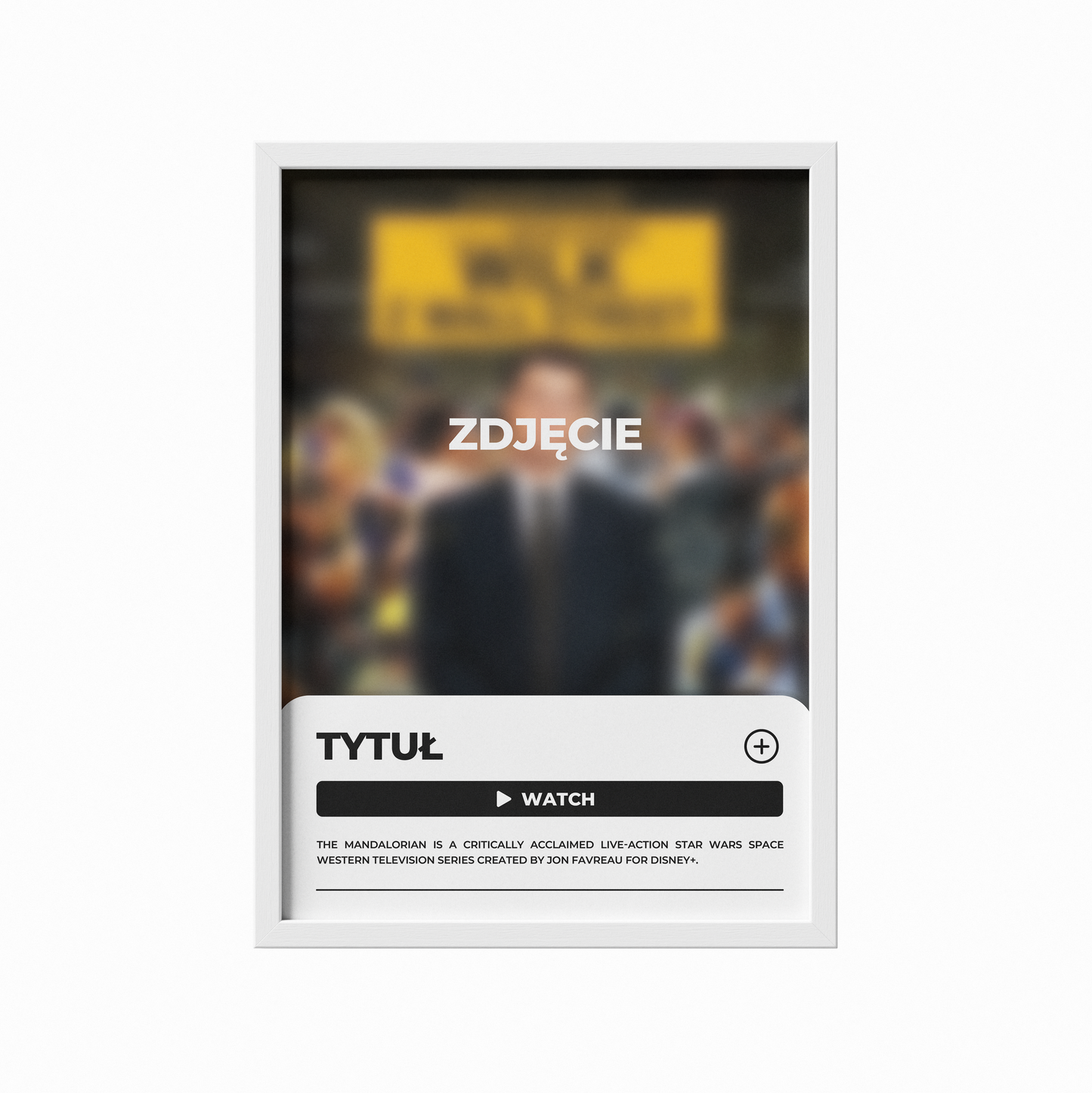 Plakat z własnym Serialem / Filmem