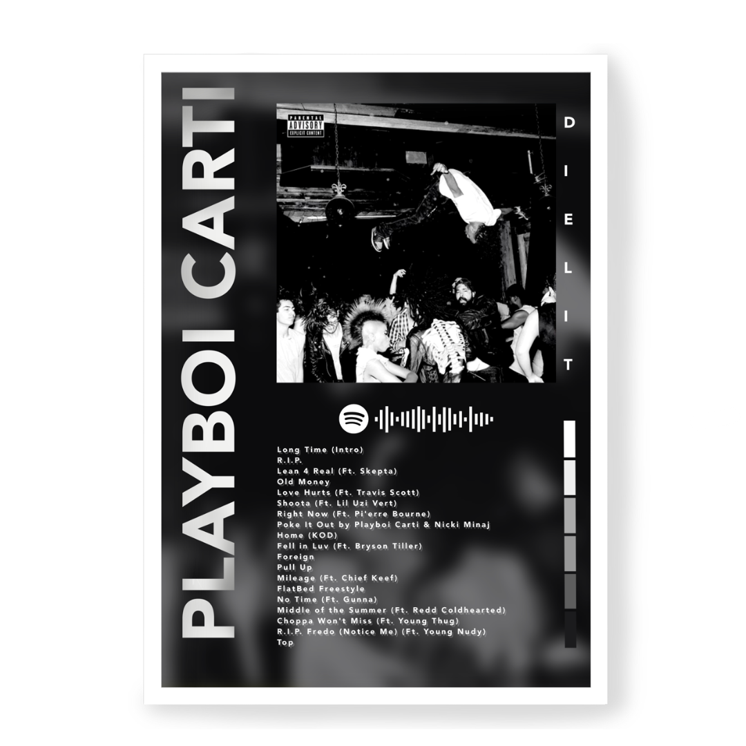 Poster Playboi Carti Die Lit