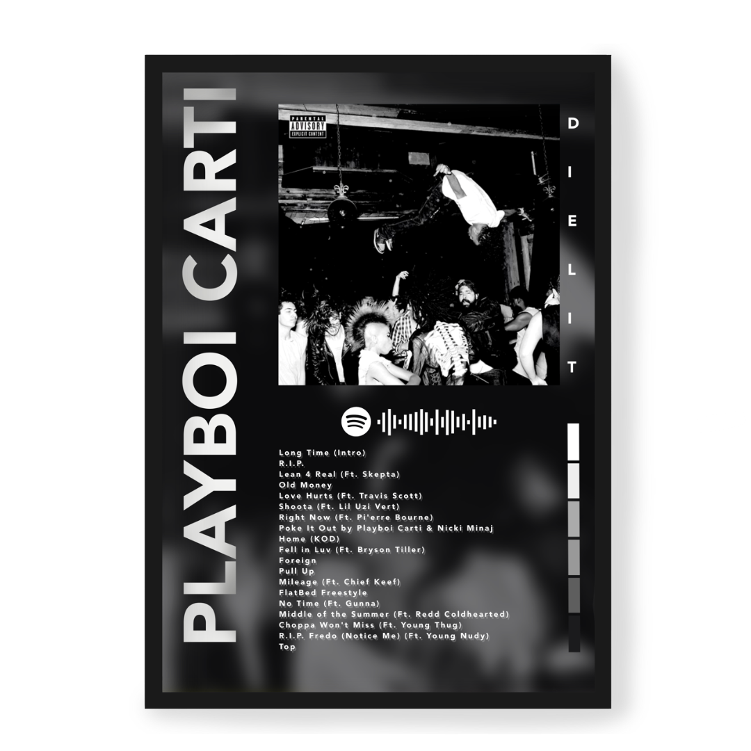 Poster Playboi Carti Die Lit