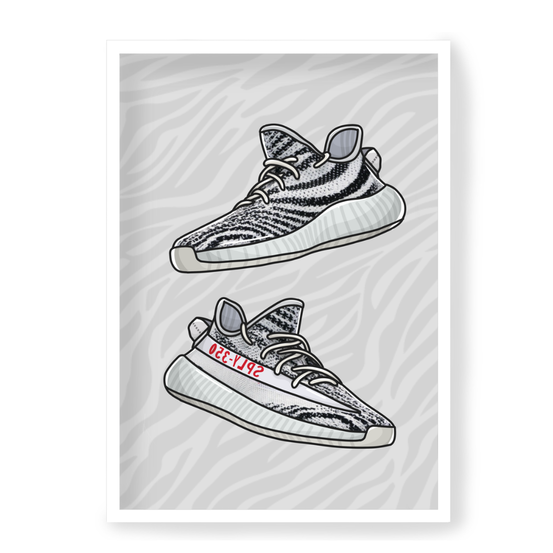 Poster Adidas Yeezy Boost 350 Zebra
