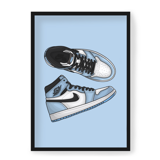 Poster Air Jordan 1 High University Blue