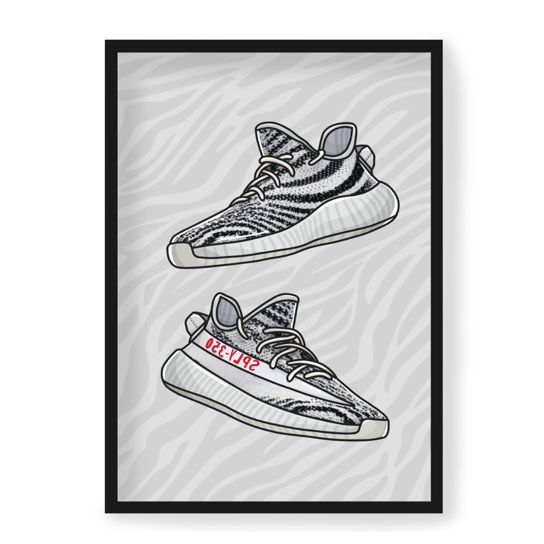 Poster Adidas Yeezy Boost 350 Zebra
