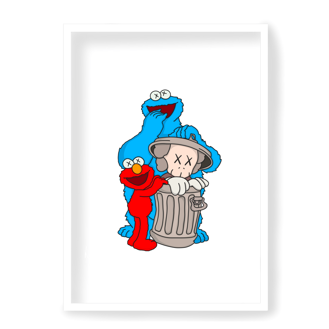 Poster Kaws x Sesame street