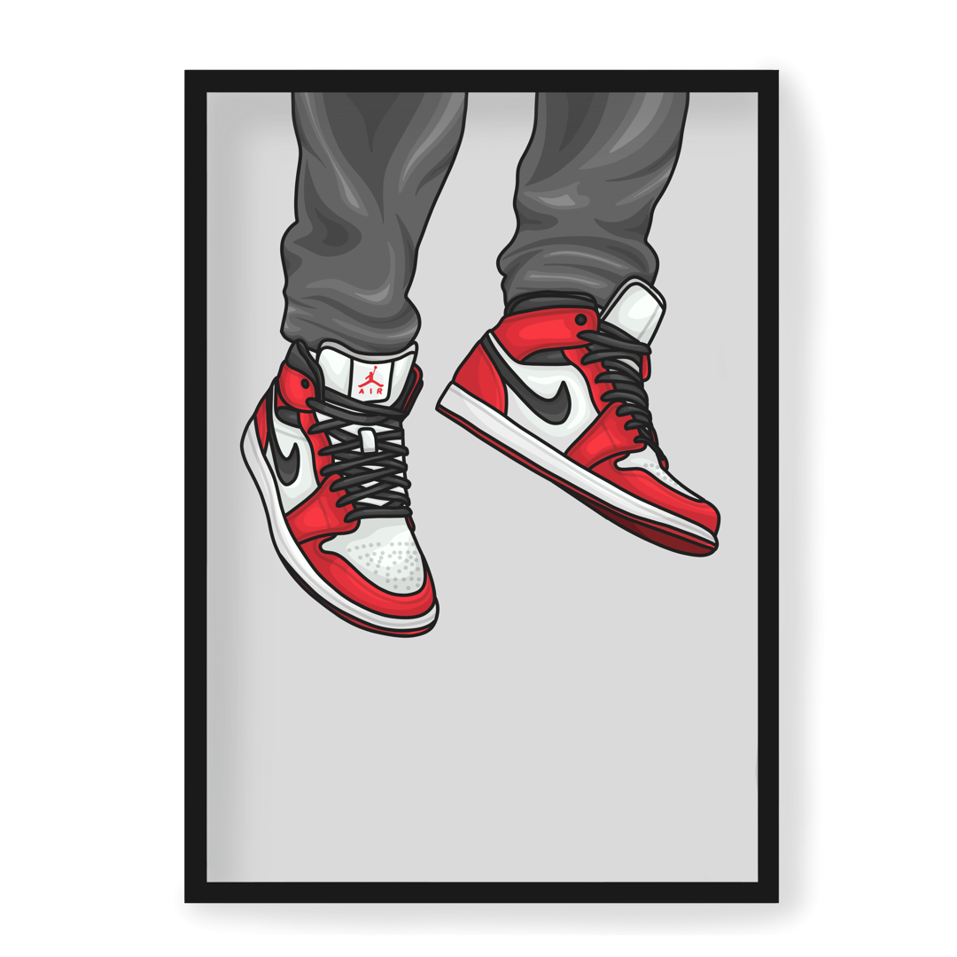 Poster Air Jordan 1 mid Chicago
