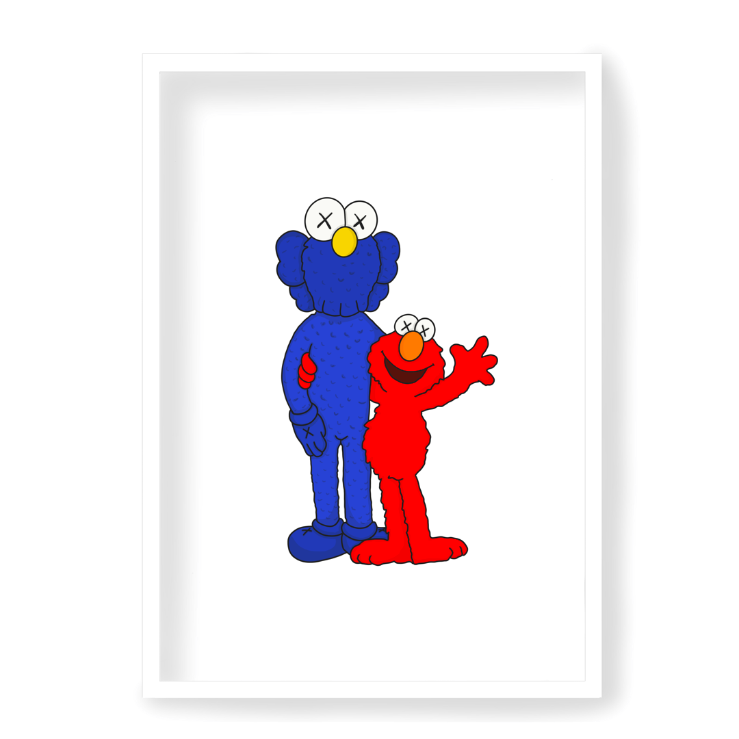 Poster Kaws x Sesame street