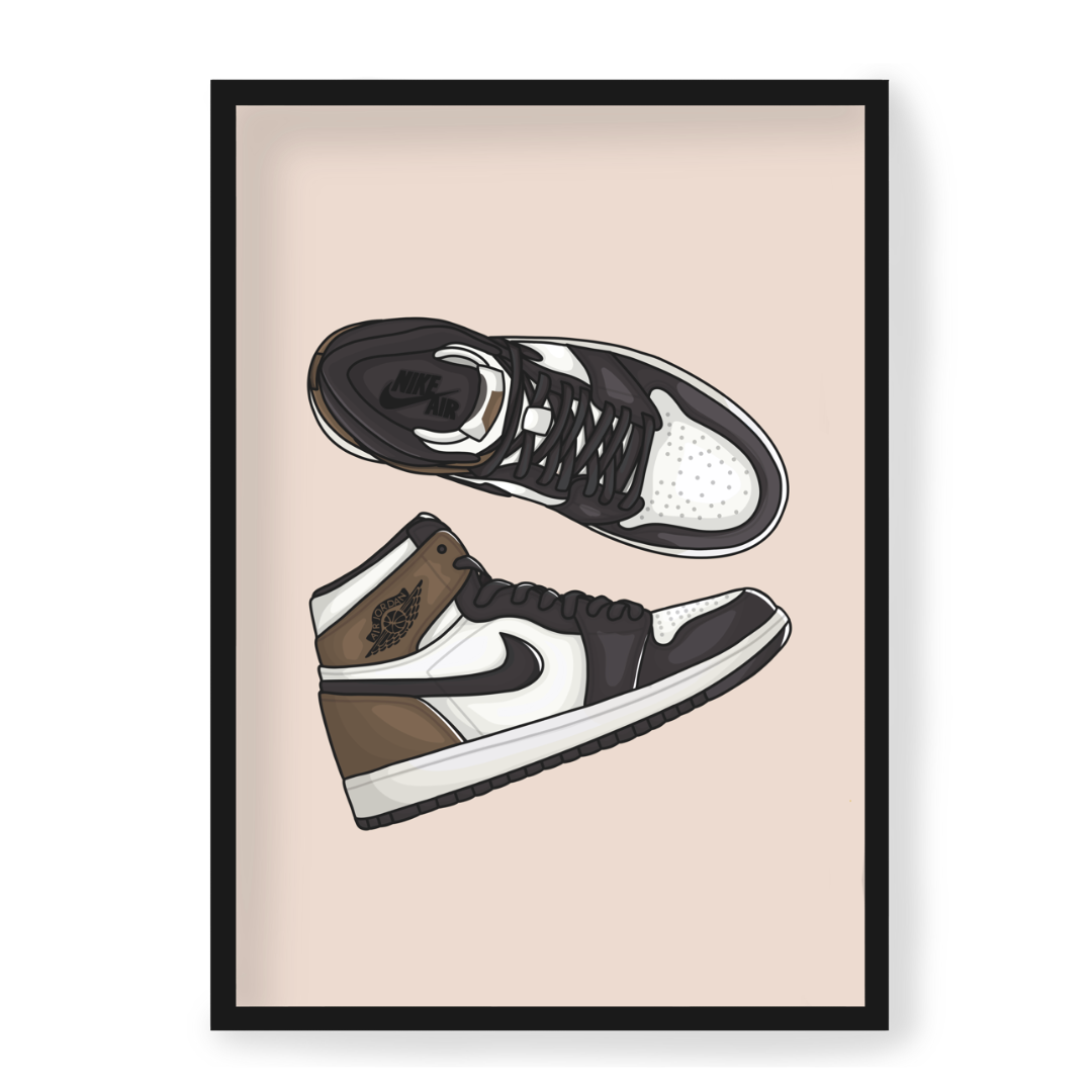 Poster Air Jordan 1 high Dark Mocha