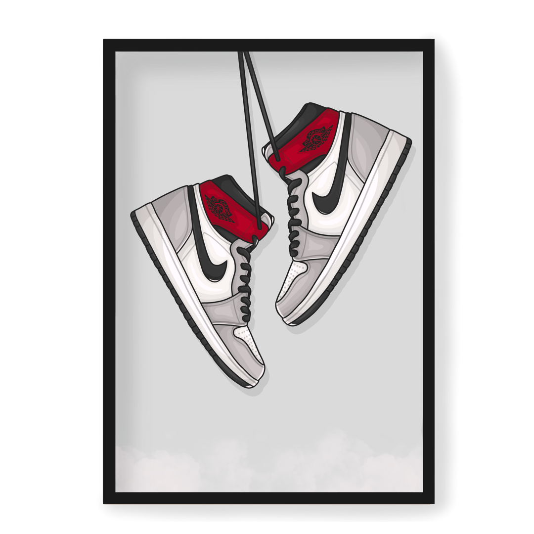Poster Jordan 1 Retro High Light Smoke Grey