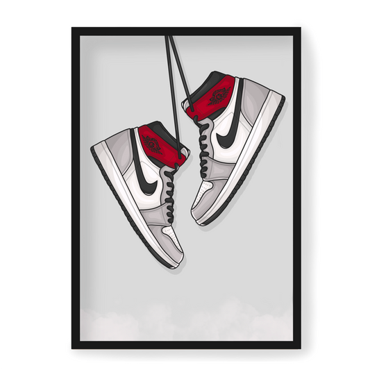 Poster Jordan 1 Retro High Light Smoke Grey
