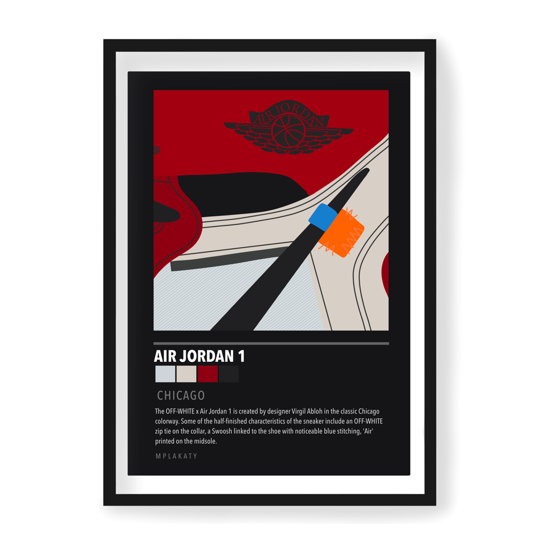 Poster Jordan 1 Off White Chicago