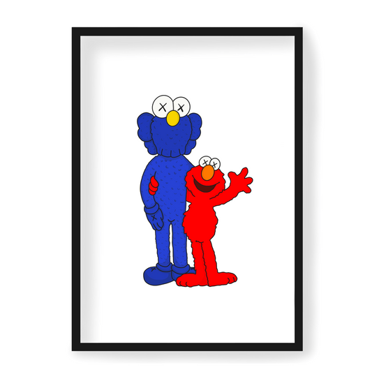 Poster Kaws x Sesame street