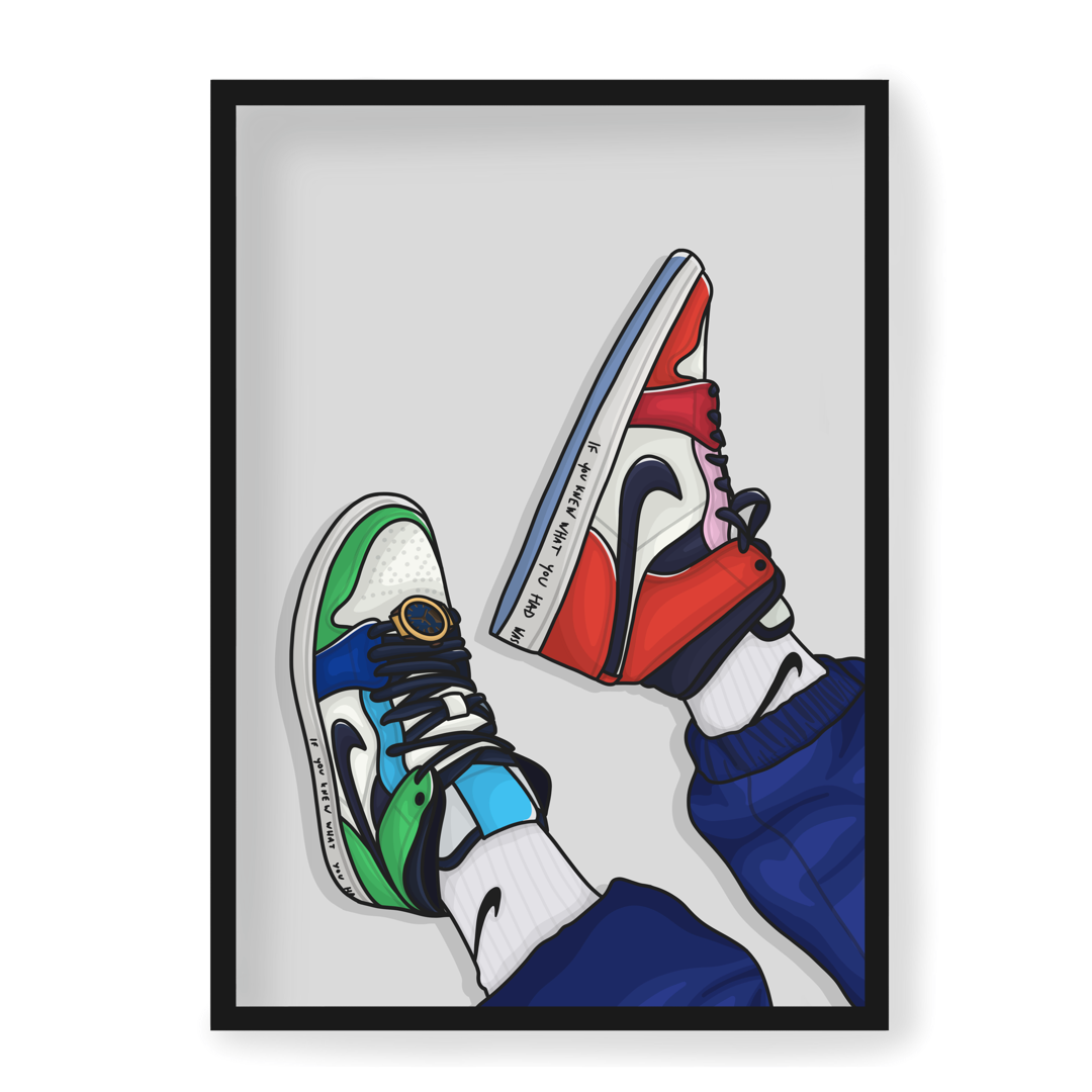 Poster Air Jordan 1 Mid Fearless Melody Ehsani