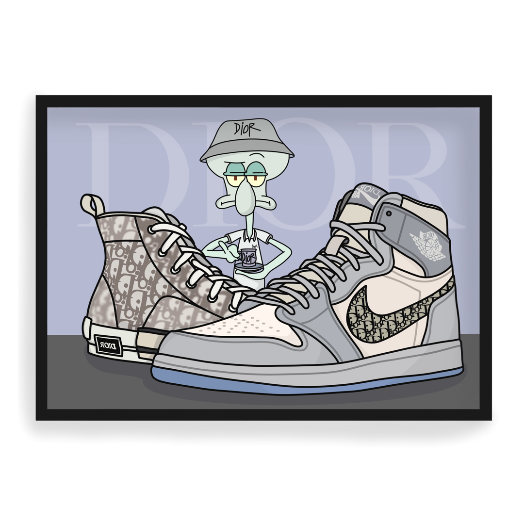Poster Squidward DIOR