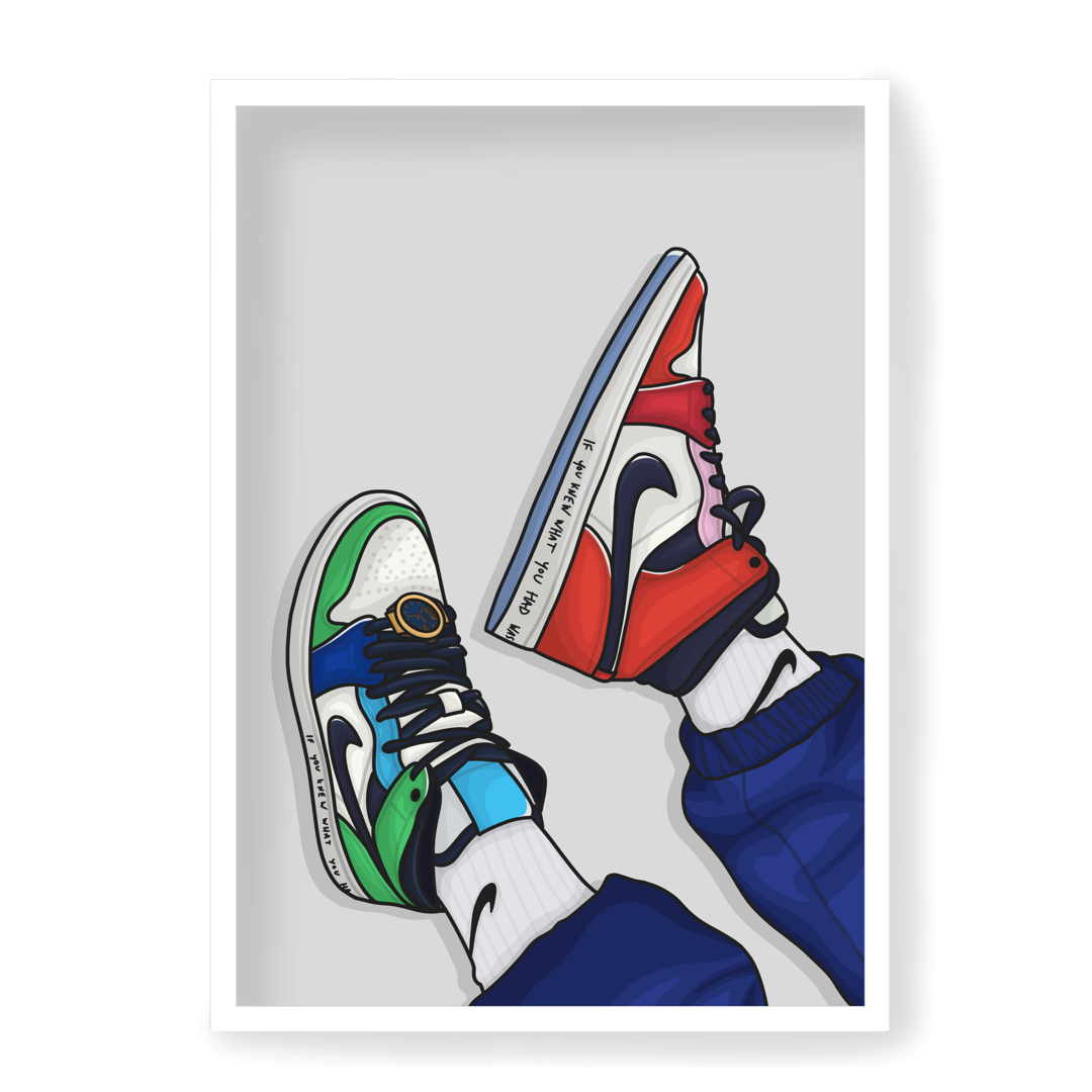 Poster Air Jordan 1 Mid Fearless Melody Ehsani