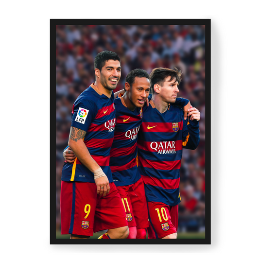 Poster Messi & Neymar & Suarez