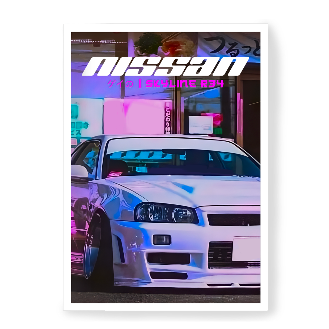 Poster Nissan GTR R34